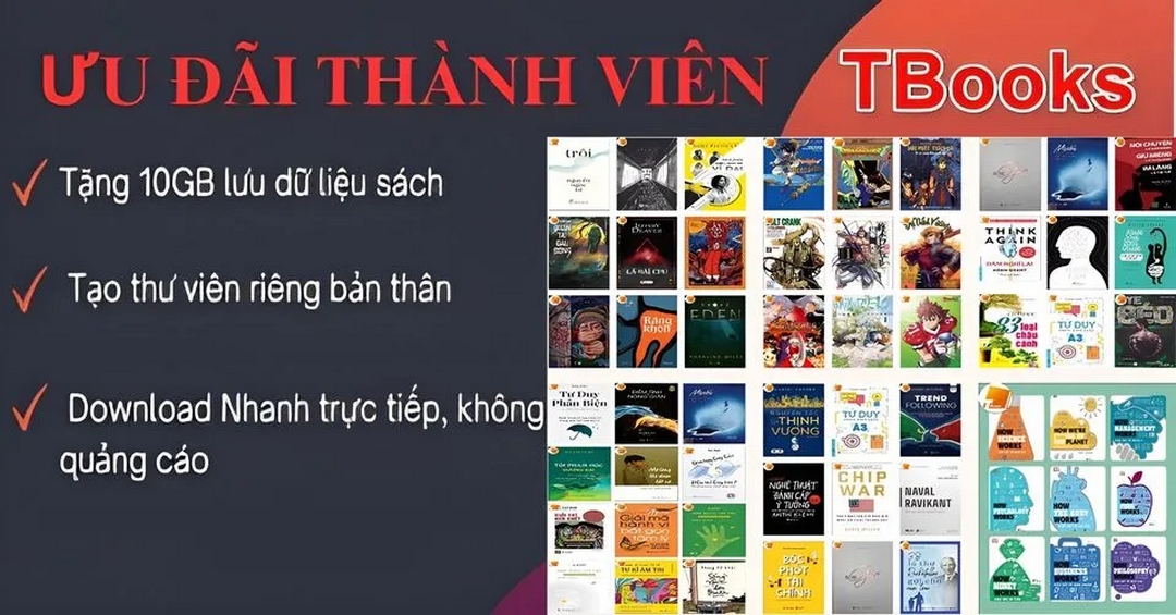 ĐĂNG KÝ THÀNH VIÊN MIỄN PHÍ DOWNLOAD EBOOK, TRUYỆN TRANH TẠI TBOOKS